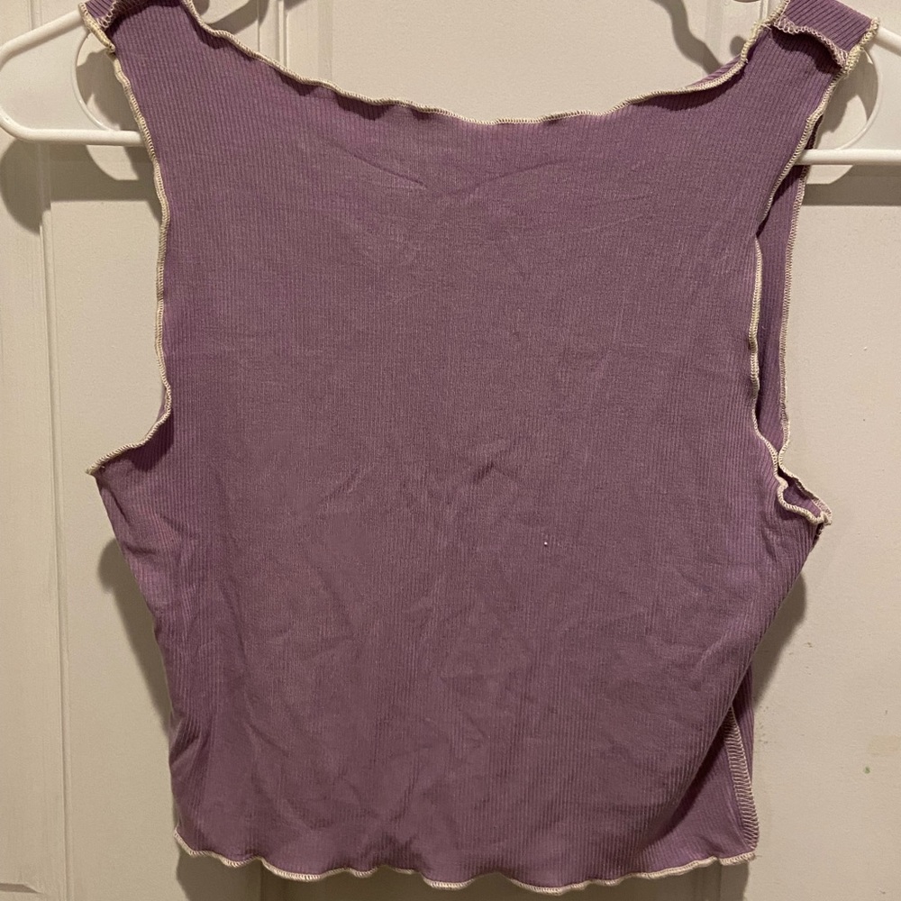 unknown brand but super cute purple and white top